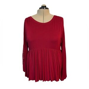 Torrid Red Super Soft Blouse